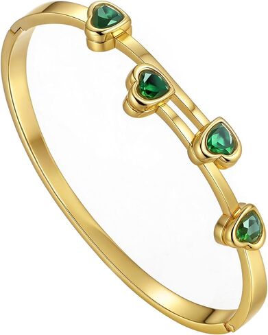 أساور Hotoo Gold Flower أساور متعددة الطبقات واسعة للنساء مجوهرات سهلة المفتوحة غير القابلة للتكديس لهدايا عيد ميلاد عيد الميلاد in Kuwait