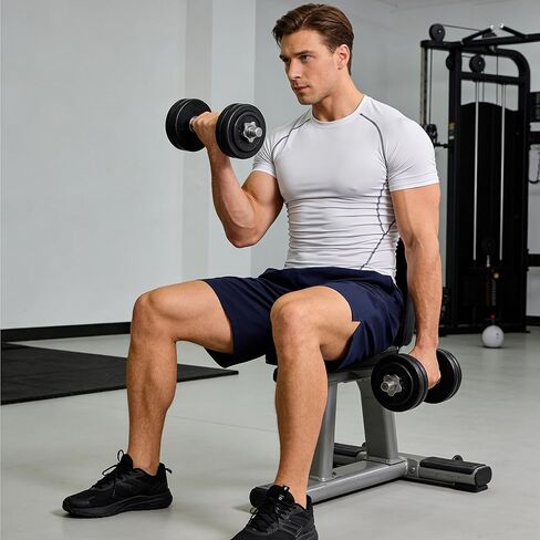 Mens Athletic Shorts Quick Dry Running Shorts with Zipper Pockets Lightweight for Gym Workout Basketball in Saudi Arabia