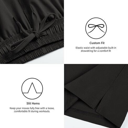 Mens Athletic Shorts Quick Dry Running Shorts with Zipper Pockets Lightweight for Gym Workout Basketball in Saudi Arabia