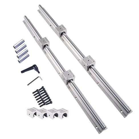 Splicing Linear Guide Rails R16 R20 3000mm 4000mm + R16UU R20UU Bearing housing(4000mm,SBR20) in Saudi Arabia