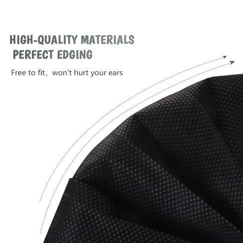 Kids Face Mask Black Disposable Kids Masks for Protection Breathable Black Face Masks Cute Facemasks for Children 50Pcs in Saudi Arabia