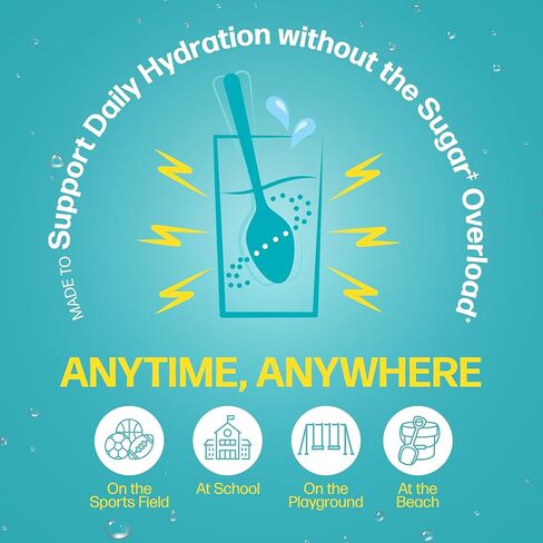 Culturelle® Kids Probiotics and Electrolytes Hydration Super Duo, Strawberry Lemonade, Sugar Free‡ Powder Packets for Immune and Digestive Support, 30 Count in Kuwait