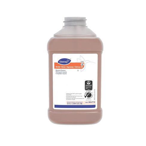 Diversey 904716 Stride Citrus HC Neutral Cleaner, Commercial Floor Cleaner, Citrus Scent, J-Fill Concentrate, 2.5-Liter in Saudi Arabia