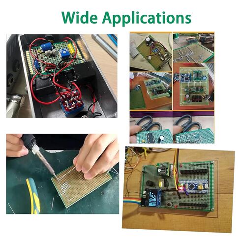 طقم لوحة PCB مزدوج الجوانب 32 قطعة، مجموعة أدوات تدريب اللحام لمشاريع الإلكترونيات التي تصنعها بنفسك مع 5 أحجام متوافقة مع مجموعات Arduino in Saudi Arabia