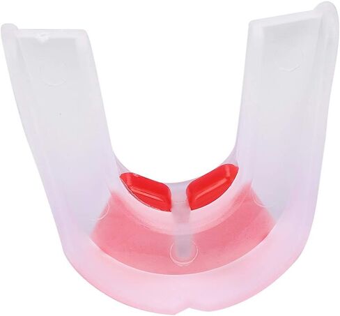 Akozon Double Boxing Mouthguard, Sided Adult Mouth Guard Eathing Exerciser Incentive Boxing Taekwondo Combat Accessory Ng Spirometer Teeth Tooth Protector in Kuwait