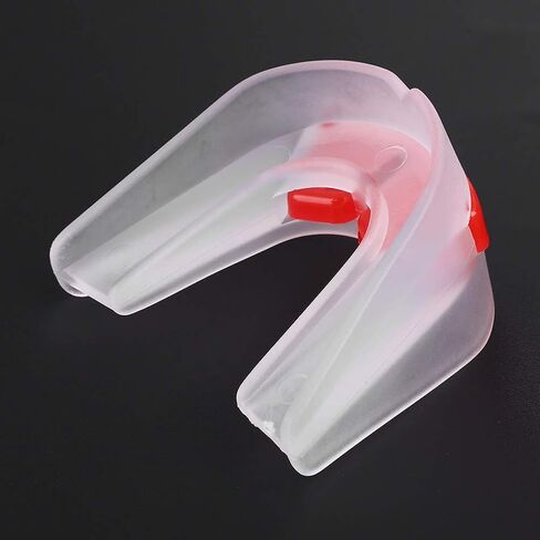 Akozon Double Boxing Mouthguard, Sided Adult Mouth Guard Eathing Exerciser Incentive Boxing Taekwondo Combat Accessory Ng Spirometer Teeth Tooth Protector in Kuwait