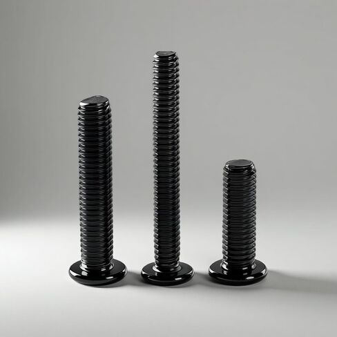 3/16"-24 x 1/2"[50 PCS] Flat Head Hex Socket Cap Screws,Black Oxide,304 Stainless Steel 18-8,Furniture&Machinery Bolts,Corrosion Resistant,Fully Thread with Hex Spanner in Saudi Arabia