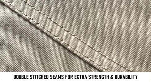 Vortex Direct 1200D Beige 22' Ultra Pontoon/Deck Boat Cover, Elastic, Strap System, Fits 20'1" to 22' Long Deck Area, Up to 102" Beam in Saudi Arabia
