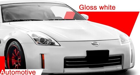 مجموعة أفلام لف الفينيل اللامعة البيضاء 3M سلسلة 2080 1080 من أجل إزالة الكروم اللامع من النوافذ وزخرفة الأبواب مجموعة أدوات مجانية (G10 أبيض لامع، 2 بوصة × 25 قدم) in Kuwait