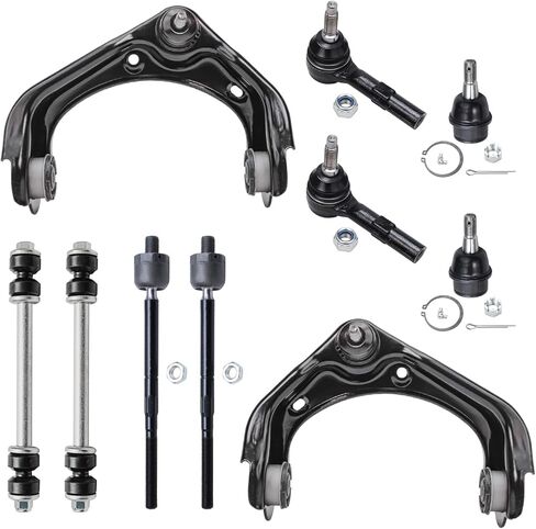 Detroit Axle - Front End 10pc Suspension Kit for 2006-2010 Ford Explorer Mercury Mountaineer 2007-2010 Explorer Sport Trac, 2 Upper Control Arms 2 Lower Ball Joints 2 Sway Bars 4 Tie Rods Replacement in Saudi Arabia