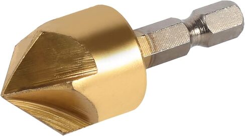 6pcs Countersink Bits, Woodworking Countersink, Chamfer Drill Bit Chamfer Drill Bits 90 Degree Center Punch Tool 1/4 Hex Shank 0.23-0.75 Wood in Saudi Arabia