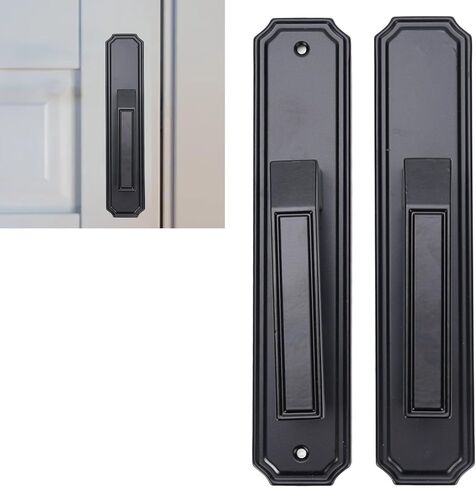 Fafeicy Keyed Entry Door Lock Set, Aluminum Alloy Stainless Steel Interior Door Lock with Silent Bearings and Thickened Handles, for Bedroom Bathroom Hotel Office School Storage Room in Saudi Arabia