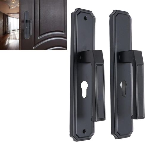 Fafeicy Keyed Entry Door Lock Set, Aluminum Alloy Stainless Steel Interior Door Lock with Silent Bearings and Thickened Handles, for Bedroom Bathroom Hotel Office School Storage Room in Saudi Arabia