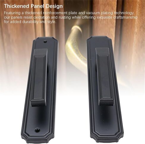 Fafeicy Keyed Entry Door Lock Set, Aluminum Alloy Stainless Steel Interior Door Lock with Silent Bearings and Thickened Handles, for Bedroom Bathroom Hotel Office School Storage Room in Saudi Arabia