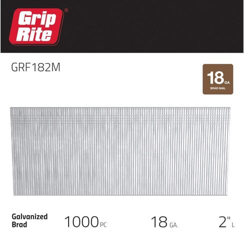 GRIP RITE PRIME GUARD GRF182M 18 مقياسًا من المسامير المجلفنة الكهربائية المستقيمة، 2 بوصة in Saudi Arabia