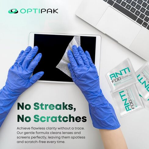 مناديل مضادة للضباب للنظارات أو المناظير أو دروع الوجه أو أقنعة التزلج أو نظارات السباحة | مناديل تنظيف مبللة مسبقًا مضادة للضباب للنظارات ومزيل الضباب للنظارات (30 قطعة) in Kuwait