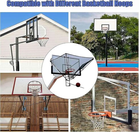 شبكة إرجاع لطوق كرة السلة - شبكة إرجاع - مدرب معلق قابل للطي للشباب/الطلاب، مساعدة معدنية في ممارسة الرماية in Kuwait