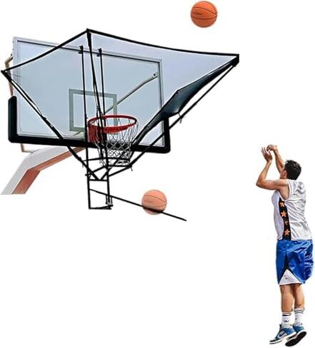 شوت كرة السلة العائدة الدورية ريبوندر صافي العودة معلقة مرفق لطوق الأطفال/الشباب/الكبار التدريب المعونة in Kuwait