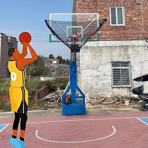 شوت كرة السلة العائدة في الهواء الطلق كرة هوب شبكة العودة للأطفال الشباب البالغين المسنين قابلة للتدوير لحمام السباحة/الفناء الخلفي/سطح السفينة/المدارس/جدار أهداف كرة السلة in Kuwait
