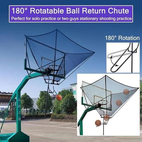 شوت كرة السلة العائدة في الهواء الطلق كرة هوب شبكة العودة للأطفال الشباب البالغين المسنين قابلة للتدوير لحمام السباحة/الفناء الخلفي/سطح السفينة/المدارس/جدار أهداف كرة السلة in Kuwait