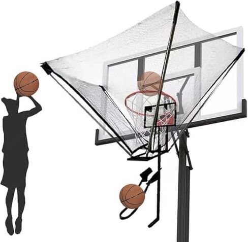 شوت كرة السلة العائدة في الهواء الطلق كرة هوب شبكة العودة للأطفال الشباب البالغين المسنين قابلة للتدوير لحمام السباحة/الفناء الخلفي/سطح السفينة/المدارس/جدار أهداف كرة السلة in Kuwait
