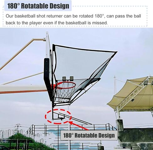 كرة السلة ريبوندر شوت رينر المعدنية المعلقة مرفق كرة العودة لشبكة تدريب الأطفال البالغين المحترفين in Kuwait
