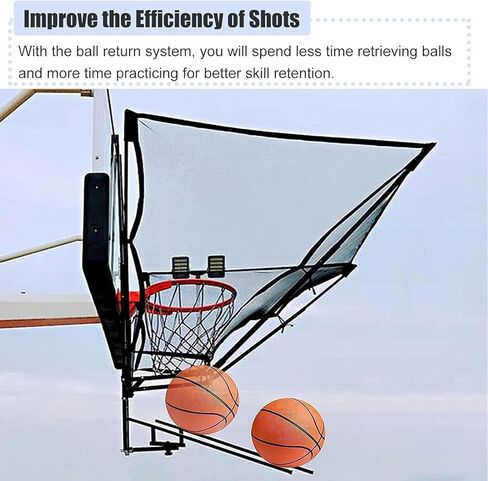 كرة السلة ريبوندر شوت رينر المعدنية المعلقة مرفق كرة العودة لشبكة تدريب الأطفال البالغين المحترفين in Kuwait