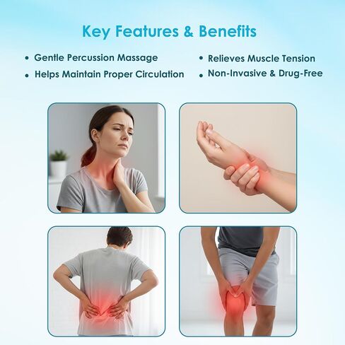 Portable Drug Free Muscle Recovery massage gun Compact Therapy Device Built for Simple Handling and Daily Application Therapy Machine for back massage Personal Health Care & Everyday Wellness Sessions in Saudi Arabia