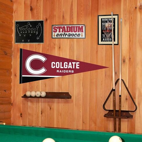 College Flags & Banners Co. Colgate Raiders Wordmark Logo Pennant Flag in Saudi Arabia