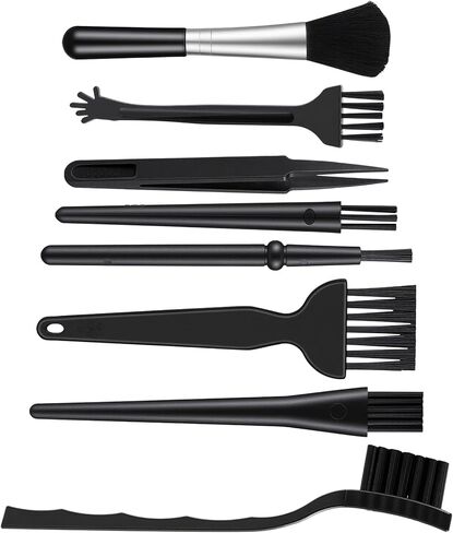 8 Pcs Mini Keyboard Cleaning Brushes Kit, Anti Static Electronic Dust Cleaning Brushes with PP Handle and Nylon Bristles, Keyboards Cleanings Brush for Computer Keyboard and Small Spaces in Saudi Arabia