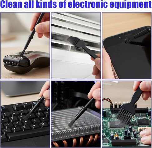 8 Pcs Mini Keyboard Cleaning Brushes Kit, Anti Static Electronic Dust Cleaning Brushes with PP Handle and Nylon Bristles, Keyboards Cleanings Brush for Computer Keyboard and Small Spaces in Saudi Arabia
