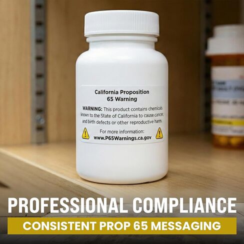 500pcs Prop 65 Warning Stickers, 1" x 2" Perforated Safety Labels for Shipping Receiving Prop 65 California Warning Labels in Saudi Arabia