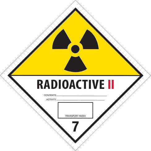 Discount Tag & Label 'Radioactive II' Labels/Stickers, 4' x 4', Black/White/Yellow, 500 Labels Per Roll (1 Roll) in Saudi Arabia