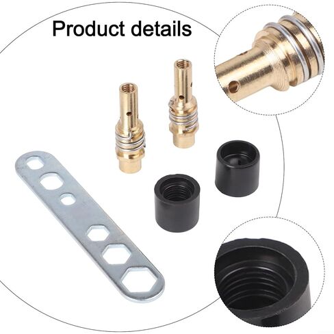 25PCS Welding Accessories for 15AK MB-15 MIG Gas Machine 0.8mm Copper Contact Tips Nozzles Diffusers Kit in Saudi Arabia