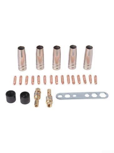 25PCS Welding Accessories for 15AK MB-15 MIG Gas Machine 0.8mm Copper Contact Tips Nozzles Diffusers Kit in Saudi Arabia