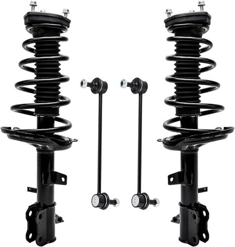 Detroit Axle - AWD مجموعة التعليق الخلفي لـ LEXUS RX330 RX350 RX400H Toyota Highlander ، 2 Struts & Coil Spring 2 Sway Bar Links Replaction Struts Struts Assembly Assembly in Saudi Arabia