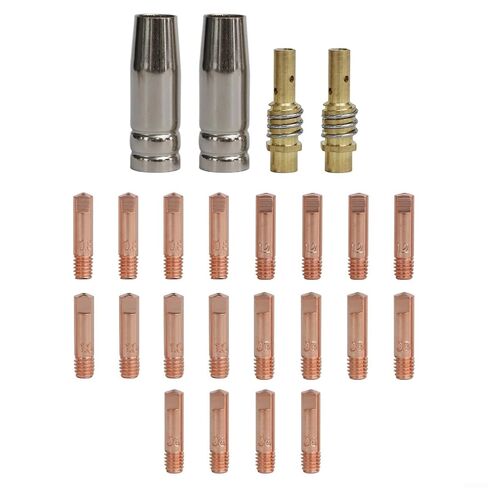 24PCS for 15AK Welding Accessory Kit with Contact Tips and Nozzles for MIG Torch for MB15 Handheld Welders in Saudi Arabia