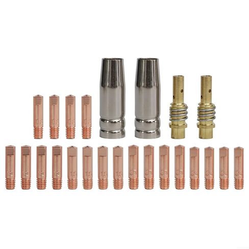 24PCS for 15AK Welding Accessory Kit with Contact Tips and Nozzles for MIG Torch for MB15 Handheld Welders in Saudi Arabia