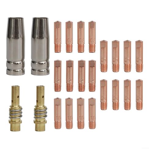 24PCS for 15AK Welding Accessory Kit with Contact Tips and Nozzles for MIG Torch for MB15 Handheld Welders in Saudi Arabia