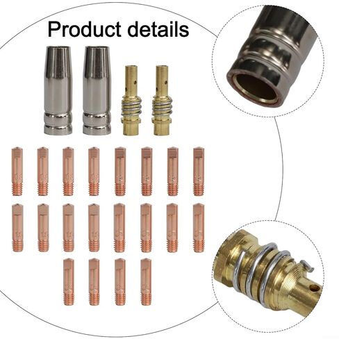 24PCS for 15AK Welding Accessory Kit with Contact Tips and Nozzles for MIG Torch for MB15 Handheld Welders in Saudi Arabia