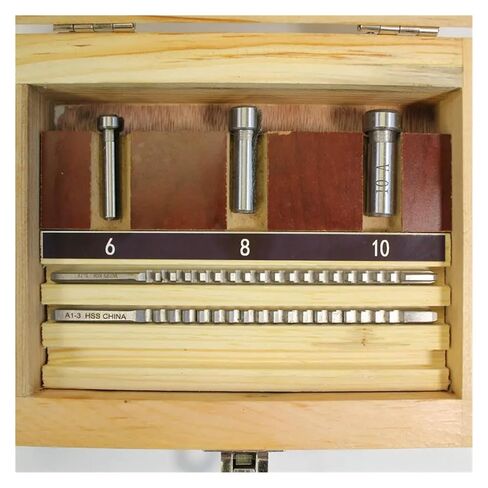 مجموعة Keyway Broach مقاس متري 6 قطع 2 مم 3 مم دبابيس 6/8/10 البطانات ذات الياقات مع الحشوات أدوات القطع باستخدام الحاسب الآلي لأعمال المعادن والمخرطة in Saudi Arabia