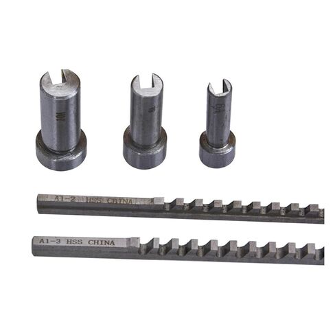 مجموعة Keyway Broach مقاس متري 6 قطع 2 مم 3 مم دبابيس 6/8/10 البطانات ذات الياقات مع الحشوات أدوات القطع باستخدام الحاسب الآلي لأعمال المعادن والمخرطة in Saudi Arabia