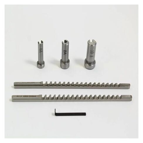 مجموعة Keyway Broach مقاس متري 6 قطع 2 مم 3 مم دبابيس 6/8/10 البطانات ذات الياقات مع الحشوات أدوات القطع باستخدام الحاسب الآلي لأعمال المعادن والمخرطة in Saudi Arabia