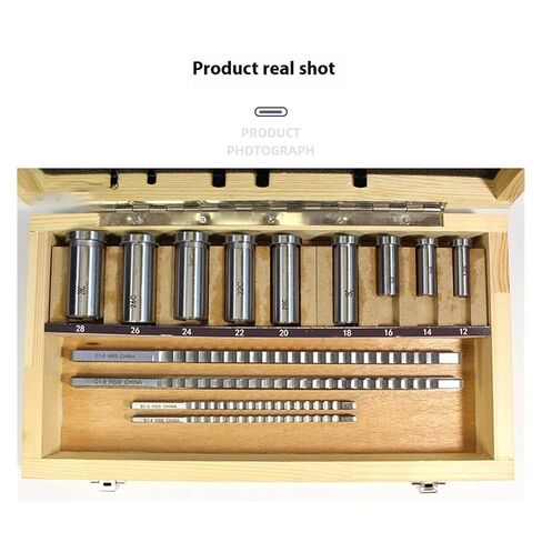 18Pcs HSS Keyway Broach Sets B-4mm, B-5mm, C-6mm, C-8mm Metric Size Broaching Cutting Tools for CNC Lathe for Metalworking, Lathe in Saudi Arabia