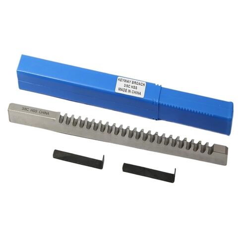 HSS Keyway Broach, 8mm C Push Type Metric Size Broaches, High Speed Steel Keyway Cutting Tools for CNC Router for Metalworking, Lathe in Saudi Arabia