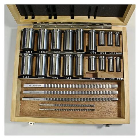 30PCS High Speed Steel Keyway Broach 1/2''-1-1/2'' Inch Sized Key Broaching Set for CNC Cutting Machine Tool for Metalworking, Lathe in Saudi Arabia