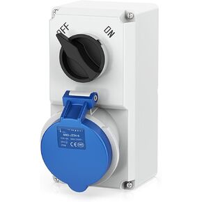 Mechanical interlock B mounted switch with socket 16-63A IP67/44(32A 5P IP67) in Kuwait