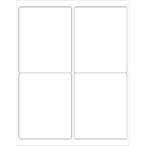 Tape Logic 4" x 5" White Shipping Address Labels, for Laser & Inkjet Printers, Permanent Adhesive, 8 1/2" x 11" Sheet, 4 Labels Per Sheet, 100 Sheets in Saudi Arabia