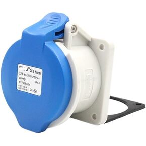 Industrial socket connector TYPR5801 (32A 3 core) straight seat in Kuwait