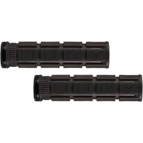 مقابض القفل V2 أحادية الجانب من Oury باللون الأسود اللامع، مطاط متين، سهل التركيب، مثالي لركوب الدراجات الجبلية والطرق in Kuwait